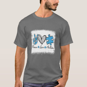 Camiseta Autismo de amor por la paz