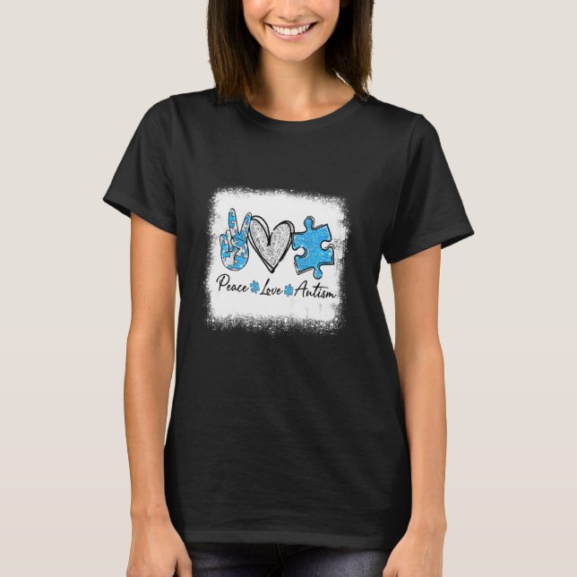 Camiseta Autismo de amor por la paz (Anverso)
