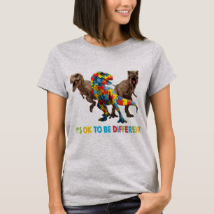 Camiseta Autismo de dinosaurio El diseño de conciencia incl