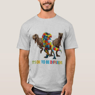 Camiseta Autismo de dinosaurio El diseño de conciencia incl