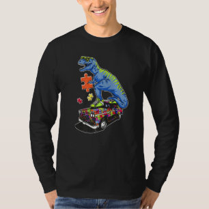 Camiseta Autismo de dinosaurios Niños divertidos Dinosaurio