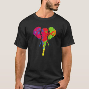 Camiseta Autismo de elefantes coloridos Conciencia sobre la