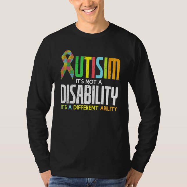 Camiseta Autismo de Guay Sin Discapacidad Sólo Otro Auto De (Anverso)