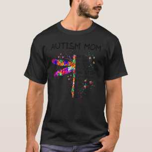 Camiseta Autismo de la libélula Mamá desordenado Autismo de