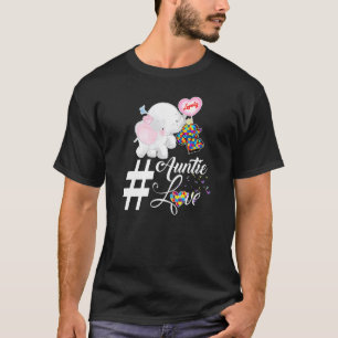 Camiseta Autismo de la tía elefante amor