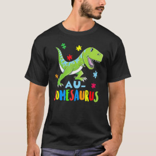 Camiseta Autismo de los dinosaurios Conciencia Rex Rawr Puz