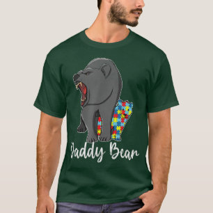 Camiseta Autismo de los hombres Papi soportar a papá autist