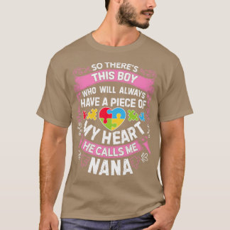 Camiseta Autismo de Nana para hombres Chicas niñas profesor