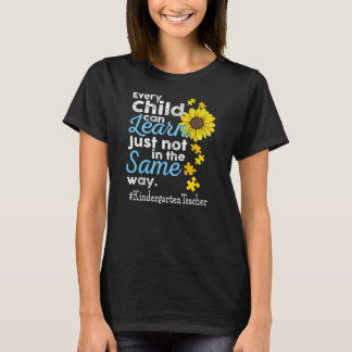 Camiseta Autismo de profesor de guardería que todo niño pue