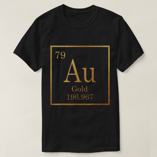 Camiseta Autismo del elemento GOLD Au (Diseño del anverso)