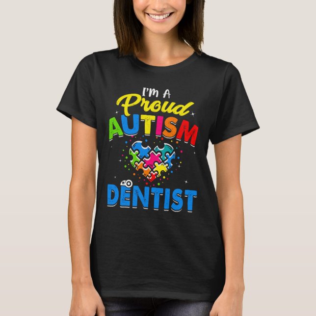 Camiseta Autismo Dentismo Conciencia sobre autismo Acepta A (Anverso)