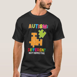 Camiseta Autismo Diferente No Soporte Defectuoso Del Espect