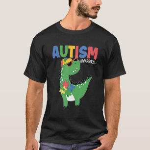 Camiseta Autismo Dinosaurio Rompecabezas Pieza Autismo Mes