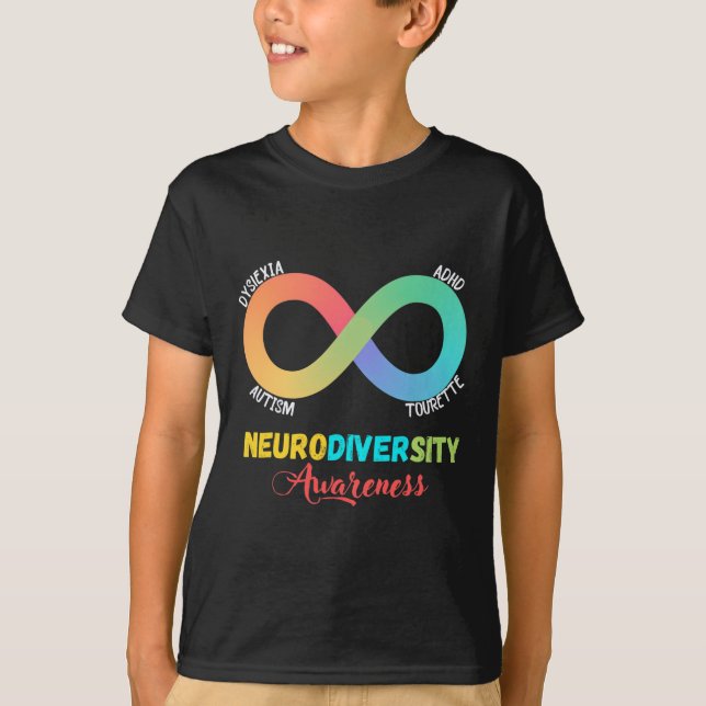 Camiseta Autismo Dislexia Neurodiversidad Turística Concien (Anverso)
