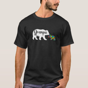Camiseta Autismo divertido Awarenes Grampa Familia Oso Auti