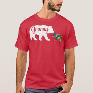 Camiseta Autismo divertido Awarenes Granny Bear Family Auti