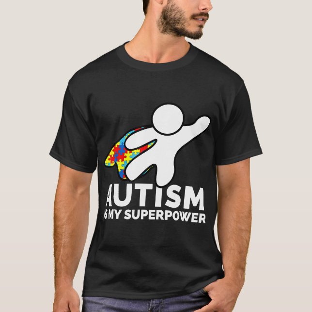 Camiseta Autismo-El Autismo Es Mi Superpoder Orgullo Autist (Anverso)
