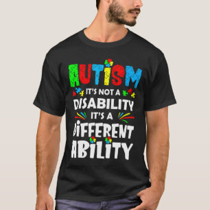 Camiseta Autismo-El autismo no es una discapacidad, es algo
