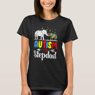 Camiseta Autismo Elefante Stepdad Rompecabezas Corazón Amor