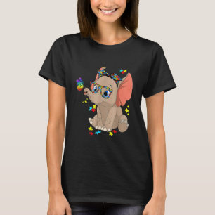 Camiseta Autismo Elephant Glasses Conciencia Mamá Hijos Aut