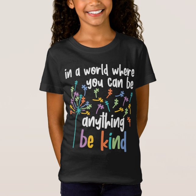 Camiseta Autismo En Un Mundo Que Se Amó, Pieza De Rompecabe (Anverso)