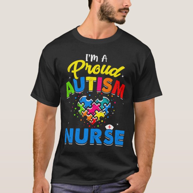 Camiseta Autismo Enfermera Autismo Conciencia Acepta Amor d (Anverso)