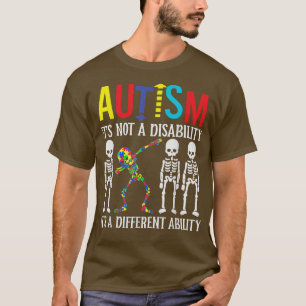 Camiseta Autismo: es un esqueleto diferente para la habilid