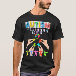 Camiseta Autismo Es Una Habilidad Diferente Aceptación Amig