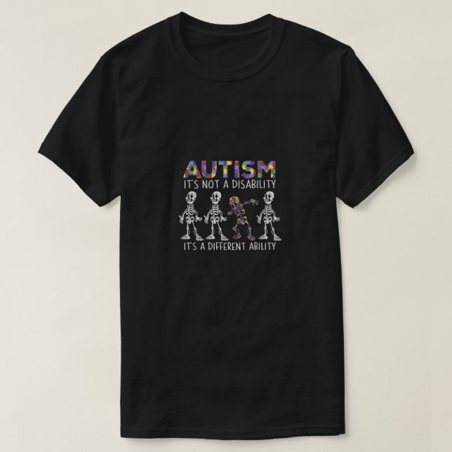 Camiseta Autismo - Es una habilidad diferente - Autismo (Diseño del anverso)