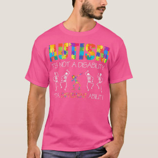 Camiseta Autismo es una habilidad diferente Divertido patin