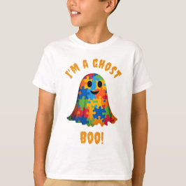 Camiseta Autismo fantasma alternativa disfraz de Halloween.