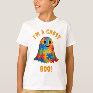 Camiseta Autismo fantasma alternativa disfraz de Halloween.