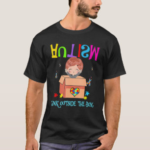 Camiseta Autismo fuera de la caja Niño Conciencia sobre el