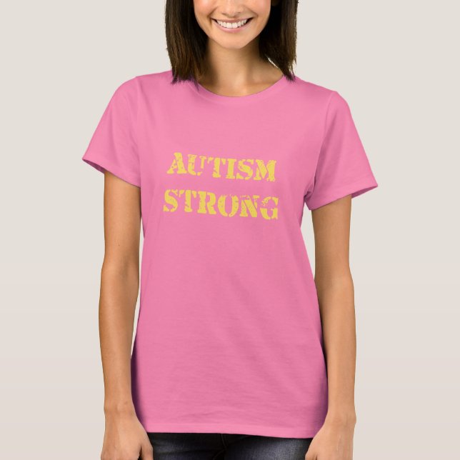 Camiseta Autismo fuerte (Anverso)