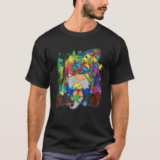 Camiseta Autismo Gnome Mes de Concienciación Autismo Gnome 