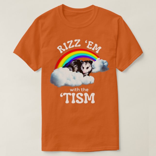 Camiseta Autismo Gracioso Rizz Em Con El Meme De Tismo Auti (Diseño del anverso)