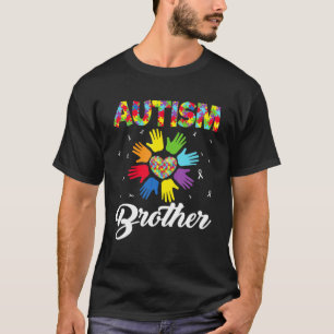 Camiseta Autismo Hermano Divertido Amor Corazón Autismo Con