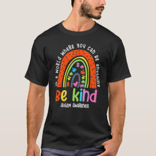 Camiseta Autismo Hijo hija de madre de hijo sé arcoiris