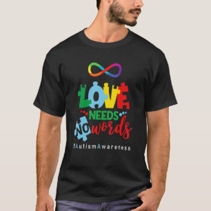 Camiseta Autismo Infinito El Amor No Necesita Palabras