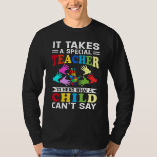 Camiseta Autismo Maestra Rompecabezas Pieza Niño Especial M