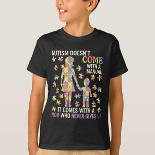 Camiseta Autismo Mamá Apoyo A Madres Fuertes 1