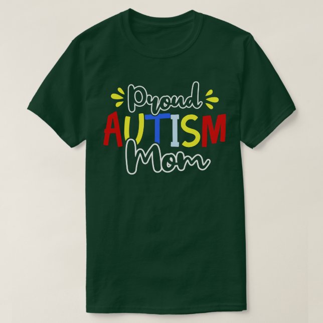 Camiseta Autismo Mamá Autismo Conciencia (Diseño del anverso)