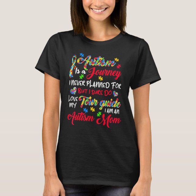 Camiseta Autismo Mamá Autismo Conciencia Autismo Autismo Au (Anverso)