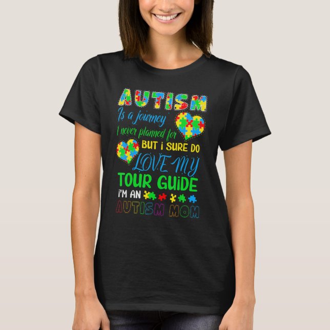 Camiseta Autismo Mamá Autismo Conciencia Autismo Autismo Au (Anverso)