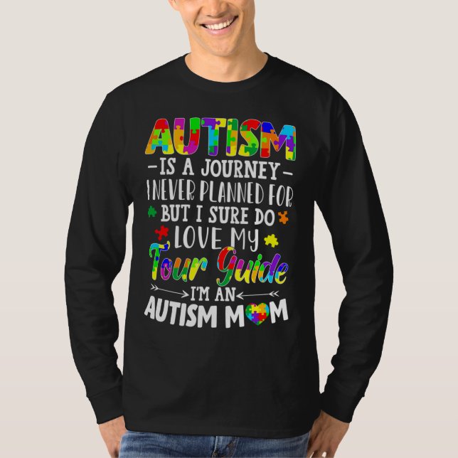 Camiseta Autismo Mamá Autismo Conciencia De La Madre Autism (Anverso)