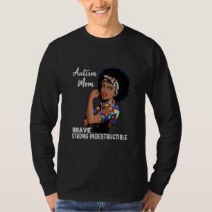 Camiseta Autismo Mamá Autismo Indestructible Concienciación