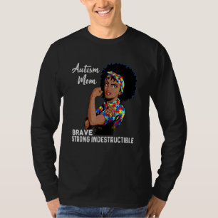 Camiseta Autismo Mamá Autismo Indestructible Concienciación