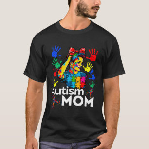 Camiseta Autismo Mamá Autismo No verbal desenmascarando el 