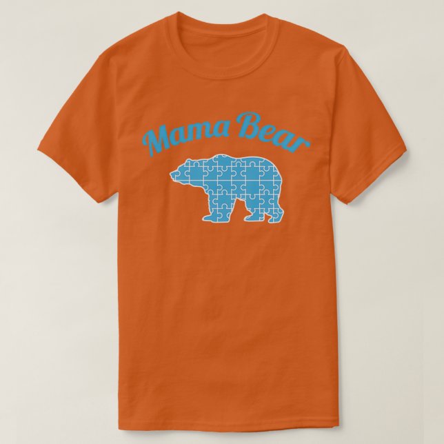 Camiseta Autismo Mama Bear 2 (Diseño del anverso)