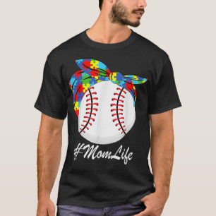 Camiseta Autismo Mamá Béisbol Desordenado Autismo Concienci